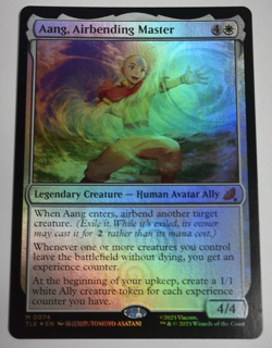 MTG Avatar The Last Airbender Aang, Airbending Master Foil - Image 1