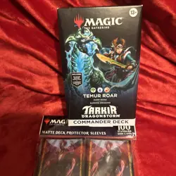 Magic The Gathering: - Tarkir Dragonstorm Temur Roar Commander New Sealed BONUS - Image 1