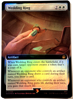 MTG Wedding Ring EXTENDED ART FOIL Universes Beyond: Doctor Who 468 NM - Image 1