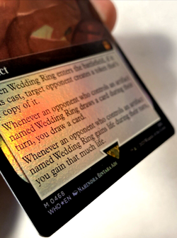 MTG Wedding Ring EXTENDED ART FOIL Universes Beyond: Doctor Who 468 NM - Image 2