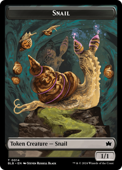 x1 Snail TBLB Bloomburrow MTG 14 TOKEN M/NM 1x - Image 1