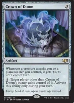 MTG Crown of Doom, Light Play, English Commander 2014 - Image 1
