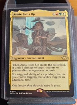 MTG Annie Joins Up - Outlaws of Thunder Junction # 191 - NM Pack Fresh - Image 1