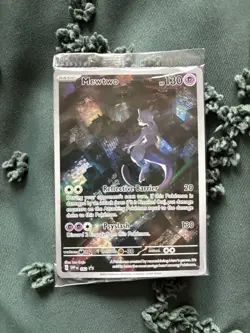 Pokemon TCG Mewtwo 052 Full Art Black Star Promo Scarlet & Violet 151 - Image 1