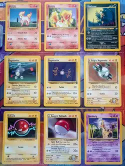 Pokemon TCG: WOTC Binder Lot Common Uncommon Vintage 20 1st Edition - 110 Cards - Image 1