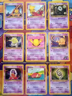 Pokemon TCG: WOTC Binder Lot Common Uncommon Vintage 20 1st Edition - 110 Cards - Image 3