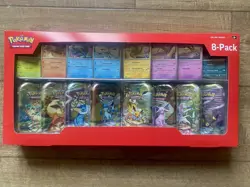 Pokemon TCG Scarlet & Violet Prismatic Evolutions Mini Tin X 8 New Sealed - Image 1