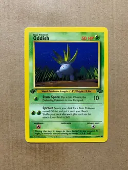 1st Edition Oddish 58/64 Jungle Set - Common Pokemon Card - NM/Mint - Image 1