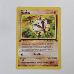 Mankey Jungle Set 55/64 1st Edition Italian Common Pokemon TCG NM/Mint - Image 1