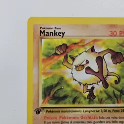 Mankey Jungle Set 55/64 1st Edition Italian Common Pokemon TCG NM/Mint - Image 2