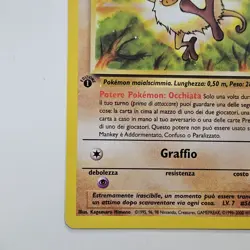 Mankey Jungle Set 55/64 1st Edition Italian Common Pokemon TCG NM/Mint - Image 5