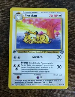 Pokemon Jungle 1st Edition Persian 42/64 Non Holo NM-MINT - Image 1