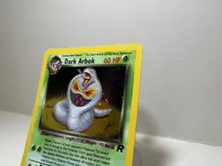 Pokemon Dark Arbok TCG 2/82 Holo Unlimited Team Rocket NM w/ SWIRL - Image 2