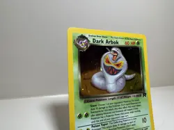 Pokemon Dark Arbok TCG 2/82 Holo Unlimited Team Rocket NM w/ SWIRL - Image 3