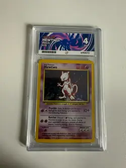 1999 Pokemon Base Set Mewtwo Holo #10 PSA 4 - Image 1