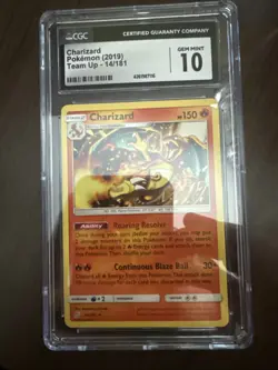 Pokemon TCG Charizard 2019 Team up 14/181 CGC 10 - Image 2