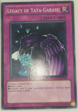 Yugioh Legacy of Yata-Garasu SDDL-EN033 Trading Card Game CCG TCG 1st Ed. - Image 1