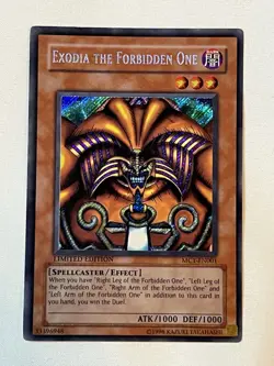 Yugioh Exodia Lot Of 6 Cards Exodia Necross Unlimited Limited MC1 DB1 DR1 LP-HP - Image 2