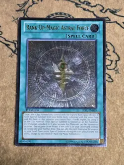 Yugioh Rank-Up-Magic Astral Force LVAL-EN059 1st Edition Ultimste Rare LP - Image 1