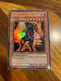 Swift Gaia the Fierce Knight RP02-EN085 Unlimited Edition Ultra Rare LP + BONUS - Image 1