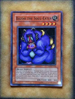 Yugioh Bazoo The Soul-Eater LON-EN064 Super Rare Worldwide Edition NM - Image 1