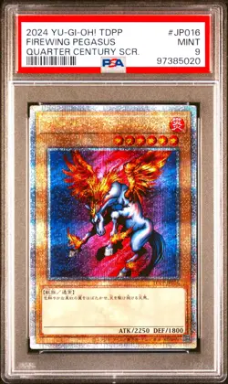 YUGIOH Firewing Pegasus PSA 9 Tokyo Dome JAPANESE 25TH Quarter Century Rare QCR - Image 1