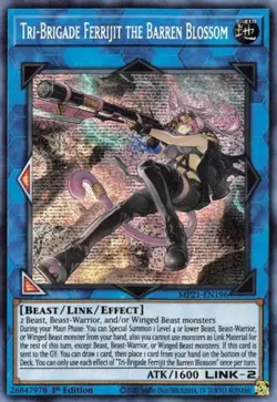 Yugioh! Tri-Brigade Ferrijit the Barren Blossom - MP21-EN196 - Prismatic Secret - Image 1