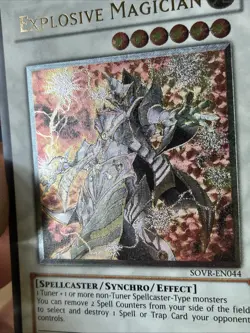 EXPLOSIVE MAGICIAN SOVR-EN044 ULTRA RARE YUGIOH TCG LP - Image 5