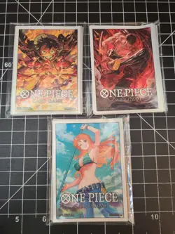 One Piece Card Game TCG - Official 10 pc DON Set Sleeves Lot - TCG CCG PKMN MTG - Image 1