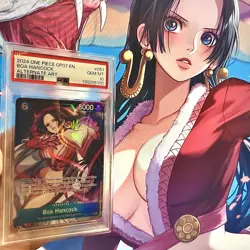 PSA 10 Boa Hancock (Parallel) OP07-051 One Piece 500 Years in the Future ENGLISH - Image 1
