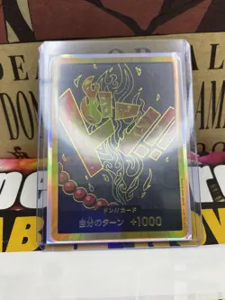 Portgas D. Ace Gold Holo Frame Don Card!! One Piece✨Mint Full Art Foil✨ - Image 4