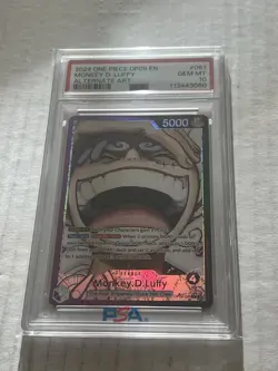 One Piece Emperors In The New World Monkey D Luffy OP09-061 Leader Alt PSA 10 - Image 1