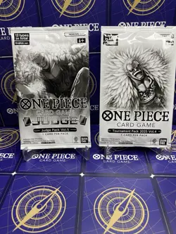One Piece Tournament Pack 4 & Judge Stamped Pack Vol 5✨Sealed Bandai English✨ - Image 1