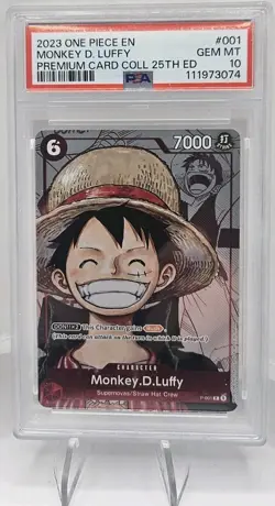PSA 10 Monkey.D.Luffy 25th Anniversary Collection P01-001 (P) 2023 One Piece EN - Image 1