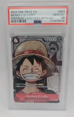 PSA 10 Monkey.D.Luffy 25th Anniversary Collection P01-001 (P) 2023 One Piece EN - Image 2