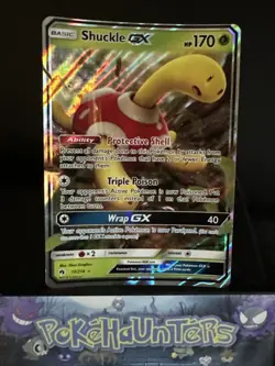 Pokemon Card Shuckle GX 17/214 Lost Thunder Ultra Rare Holo L/P - Image 1