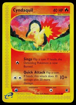 Pokemon Card - Cyndaquil Expedition 104/165 Common - Image 1