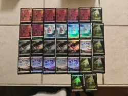 MTG - Outlaws of Thunder Junction - Full art land lot - 30 cards - Image 1
