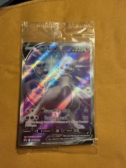 Mewtwo V SWSH229 Sword & Shield Promo Holo Sealed Pokemon Card - Image 1