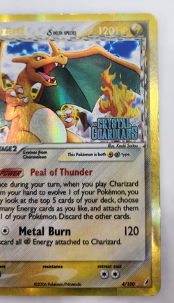 Charizard (Delta Species) - 4/100 - Pokemon Crystal Guardians Holo Card Stamped - Image 5