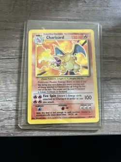 Pokemon 1999 Charizard Original Base Set Holo Card 4/102 - Image 3