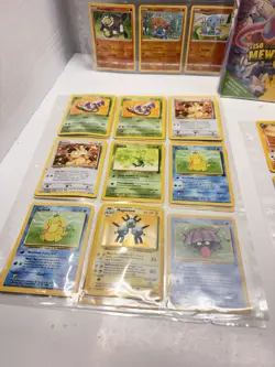 Vintage Pokemon Card Lot 1999 + Mewtwo VHS Movie - Image 3