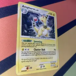 Pokemon Ampharos TCG LV. 52 Holo Rare Card 1/132 Secret Wonders - Image 3