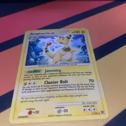 Pokemon Ampharos TCG LV. 52 Holo Rare Card 1/132 Secret Wonders - Image 5
