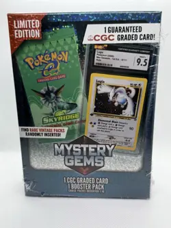 Pokemon Mystery Gems 1 CGC Graded Card & Booster Pack 2025! New Limited Edition. - Image 1