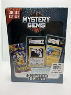 Pokemon Mystery Gems 1 CGC Graded Card & Booster Pack 2025! New Limited Edition. - Image 2