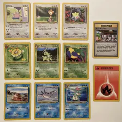 Pokemon - 11 x Neo Genesis Cards - Non Holo - Vintage WOTC - NM - Image 1