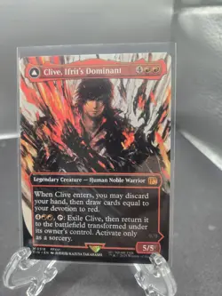 ~ Clive, Ifrit's Dominant (Borderless) (0318) ~ NM ~ UB: FINAL FANTASY ~ MTG ~ - Image 1