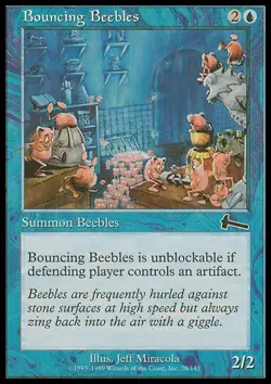 MTG BOUNCING BEEBLES ENGLISH EXC - PLAYED/ROVINATA BIBOLI RIMBALZANTI - UL - Image 1