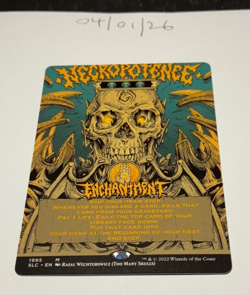 Magic the Gathering MTG Necropotence x1 Borderless Card NM/M Secret Lair - Image 1